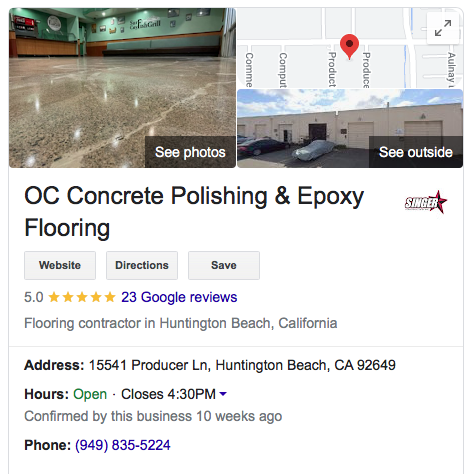 OC Concrete Polishing and Epoxy Flooring